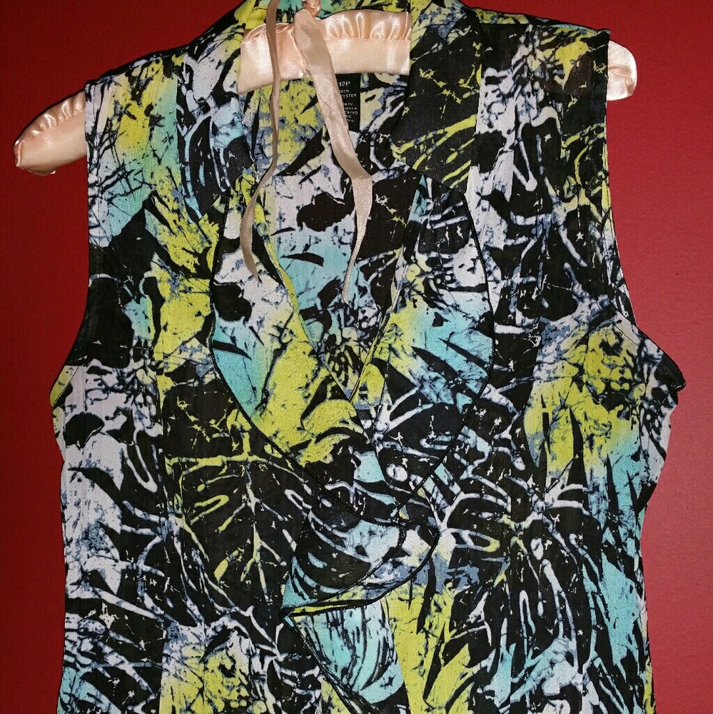 Ruffled-Front, Dressy Blouse